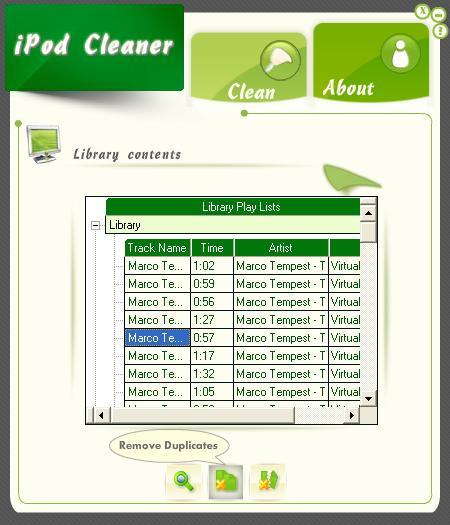 CI iPod Cleaner Screenshot